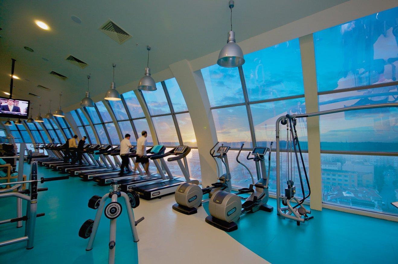 Eser Premium Hotel & Spa Büyükçekmece Bekvämligheter bild The gym at the 88th floor